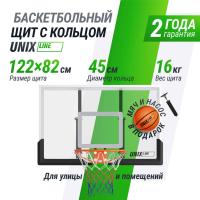 Баскетбольный щит UNIX Line B-Backboard 48"x32" (122 х 82 см) R45