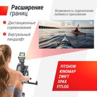 Гребной тренажер UNIX Fit аэродинамическая нагрузка / Air Rower-X черный