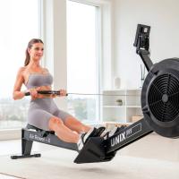 Гребной тренажер UNIX Fit аэродинамическая нагрузка / Air Rower-X черный