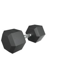 Гантель гексагональная UNIX Fit обрезиненная 22,5 кг / шт.