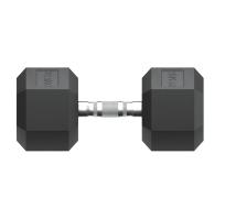 Гантель гексагональная UNIX Fit обрезиненная 22,5 кг / шт.