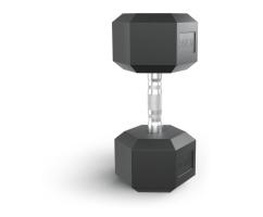 Гантель гексагональная UNIX Fit обрезиненная 27,5 кг / шт.