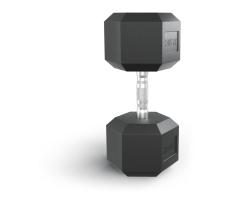 Гантель гексагональная UNIX Fit обрезиненная 32,5 кг / шт.