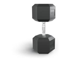 Гантель гексагональная UNIX Fit обрезиненная 37,5 кг / шт.