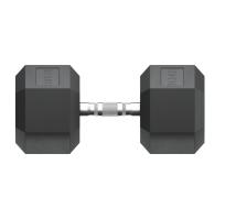 Гантель гексагональная UNIX Fit обрезиненная 37,5 кг / шт.
