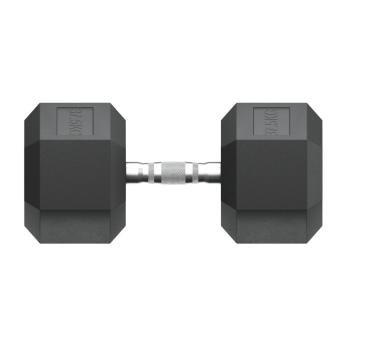 Гантель гексагональная UNIX Fit обрезиненная 37,5 кг / шт.