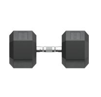 Гантель гексагональная UNIX Fit обрезиненная 42,5 кг / шт.