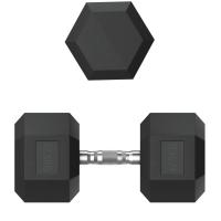 Гантель гексагональная UNIX Fit обрезиненная 42,5 кг / шт.