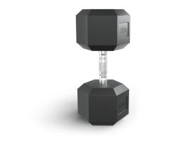 Гантель гексагональная UNIX Fit обрезиненная 45 кг / шт.