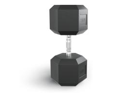Гантель гексагональная UNIX Fit обрезиненная 50 кг / шт.