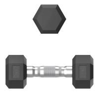 Гантель гексагональная UNIX Fit обрезиненная 2,5 кг / шт.