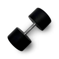 Гантель UNIX Fit PRO круглая обрезиненная 45 кг / шт.