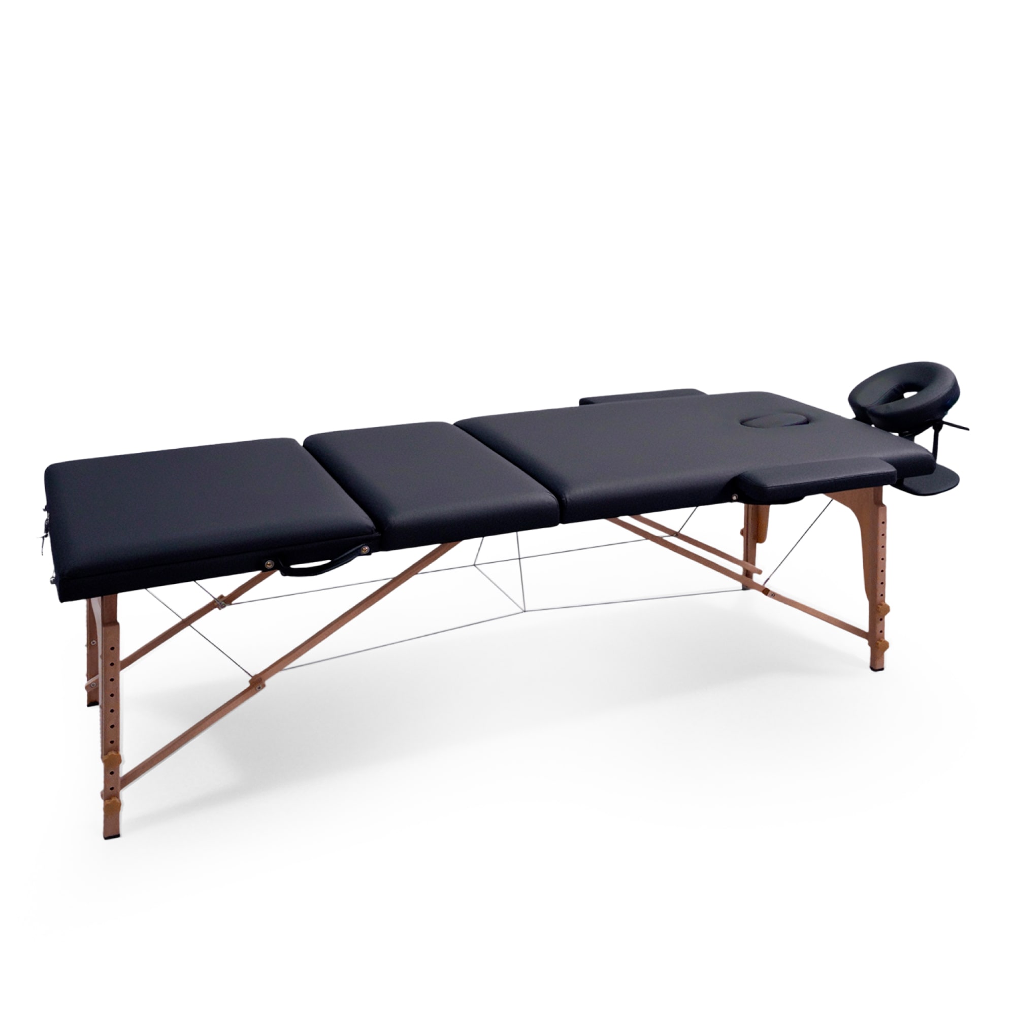 Массажный стол UNIX Стандарт / Standard 3 секции черный