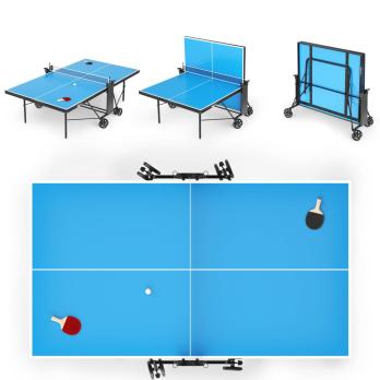 Теннисный стол UNIX Line для помещений компактный / Compact indoor 18 мм MDF синий