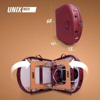 Массажный стол UNIX Комфорт / Comfort 3 секции бордовый