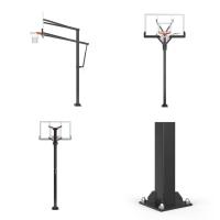 Баскетбольная стойка стационарная UNIX Line B-Stand-TG PRO 72"x42" (180 х 105 см) R45 H230-305 см