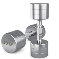 Гантель UNIX Fit PRO круглая хромированная 10 кг, 2 шт.