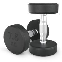 Гантель UNIX Fit PRO круглая обрезиненная 7,5 кг, 2 шт.