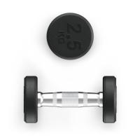 Гантель UNIX Fit PRO круглая обрезиненная 2,5 кг, 2 шт.