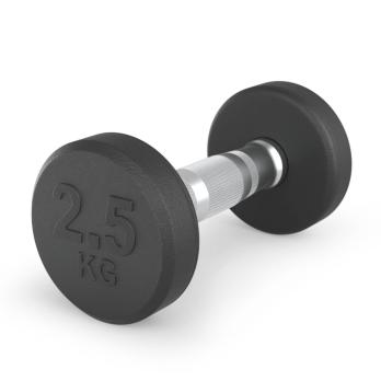 Гантель UNIX Fit PRO круглая обрезиненная 2,5 кг, 2 шт.