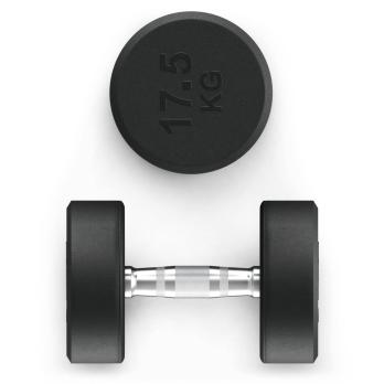 Гантель UNIX Fit PRO круглая обрезиненная 17,5 кг, 2 шт.