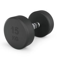 Гантель UNIX Fit PRO круглая обрезиненная 15 кг, 2 шт.
