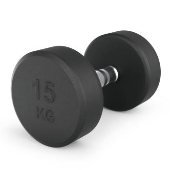 Гантель UNIX Fit PRO круглая обрезиненная 15 кг, 2 шт.