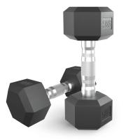 Гантель гексагональная UNIX Fit обрезиненная 5 кг, 2 шт.
