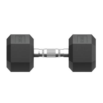 Гантель гексагональная UNIX Fit обрезиненная 12,5 кг, 2 шт.