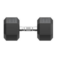 Гантель гексагональная UNIX Fit обрезиненная 17,5 кг, 2 шт.