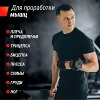 Гантель гексагональная UNIX Fit обрезиненная 17,5 кг, 2 шт.