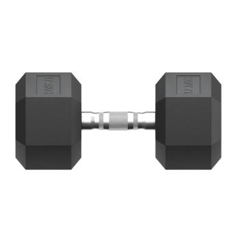 Гантель гексагональная UNIX Fit обрезиненная 17,5 кг, 2 шт.