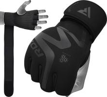 Перчатки тренировочные RDX Grappling Neoprene T15 S черн.мат.