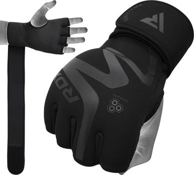 Перчатки тренировочные RDX Grappling Neoprene T15 XL черн.мат.