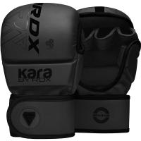 Перчатки тренировочные RDX Grappling Shooter F6 Plus S/M черн.мат.
