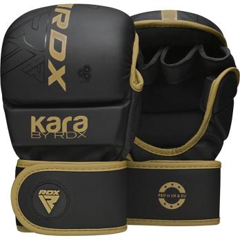 Перчатки тренировочные RDX Grappling Shooter F6 Plus S/M черн/золот.мат.