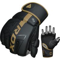 Перчатки тренировочные RDX Grappling F6 S черн/золот.мат.