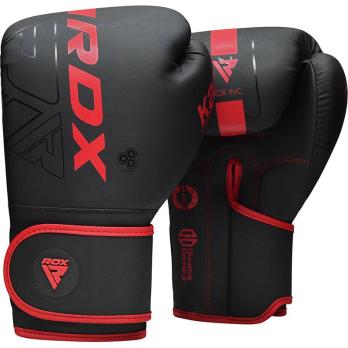 Перчатки тренировочные RDX F6 8oz черн/красн. мат.