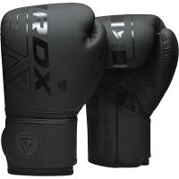 Перчатки тренировочные RDX F6 10oz черн.мат.