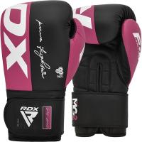 Перчатки тренировочные RDX F4 8oz розов/черн.