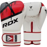Перчатки тренировочные RDX F7 10oz бел/красн.