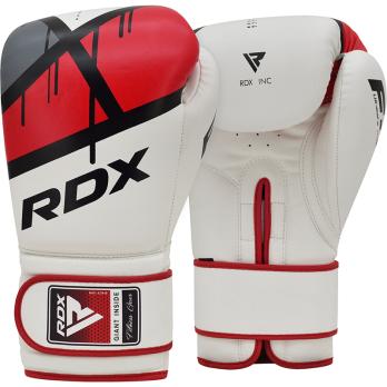 Перчатки тренировочные RDX F7 14oz бел/красн.