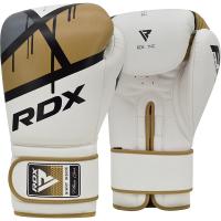 Перчатки тренировочные RDX F7 8oz бел/золот.