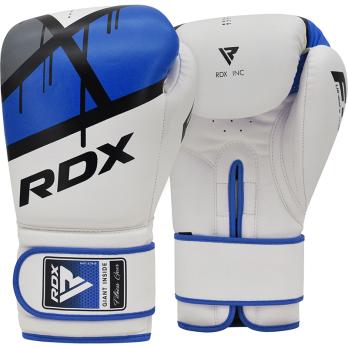 Перчатки тренировочные RDX F7 8oz бел/син.