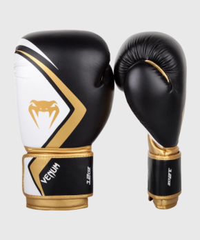 Перчатки Contender 2.0 12oz черн/бел/золот.