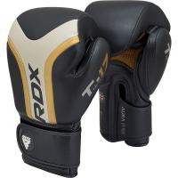 Перчатки RDX Aura Plus T-17 10oz черн/золот.