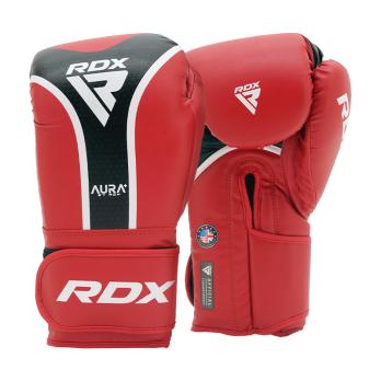 Перчатки RDX Aura Plus T-17 14oz красн/черн.
