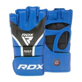 Перчатки RDX Grappling Aura Plus T-17 S син/черн.