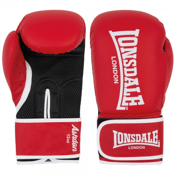 Перчатки тренировочные Lonsdale Ashdon 10oz красн.