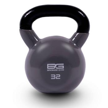 Гиря BRONZE GYM в виниловой оболочке 32 кг
